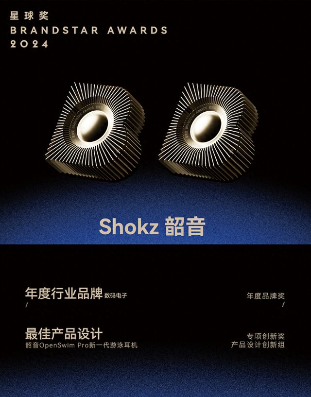 国出海品牌百强榜新锐品牌TOP3爱游戏平台Shokz韶音入选中